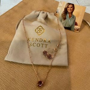 Kendra Scott Jolie Rose Gold Violet Set